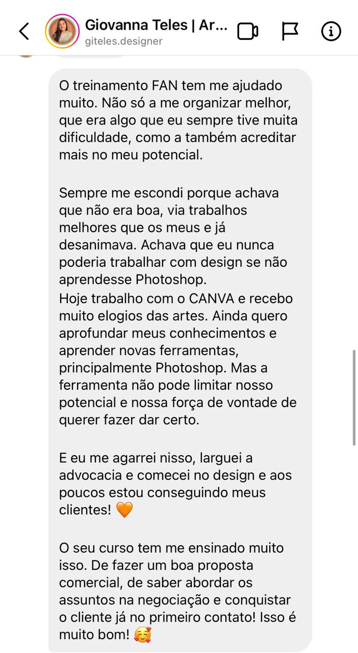 Depoimento - Giovanna Teles